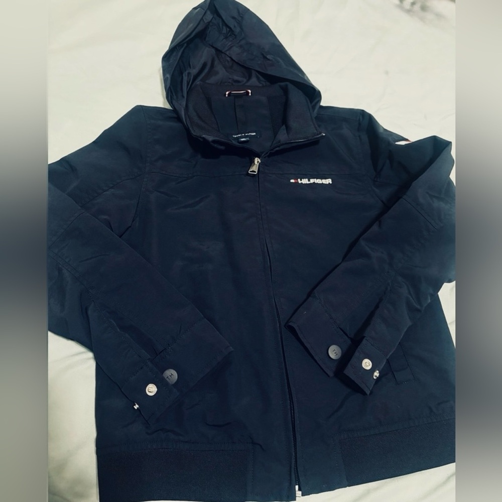 Tommy Hilfiger Boys Navy Jacket- size M 8-10